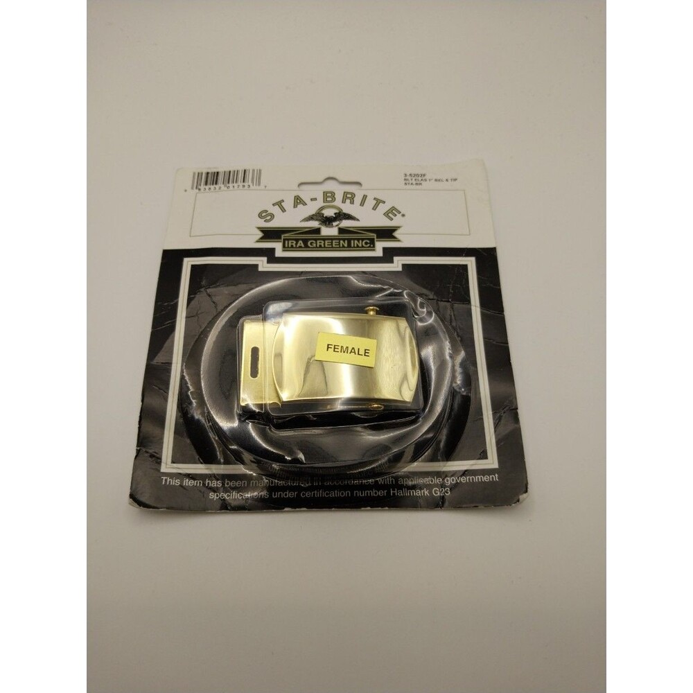 STA-BRITE Elastic Belt Buckle 1 Inch Female Buckle Tip Metal USA Model 3-5202F